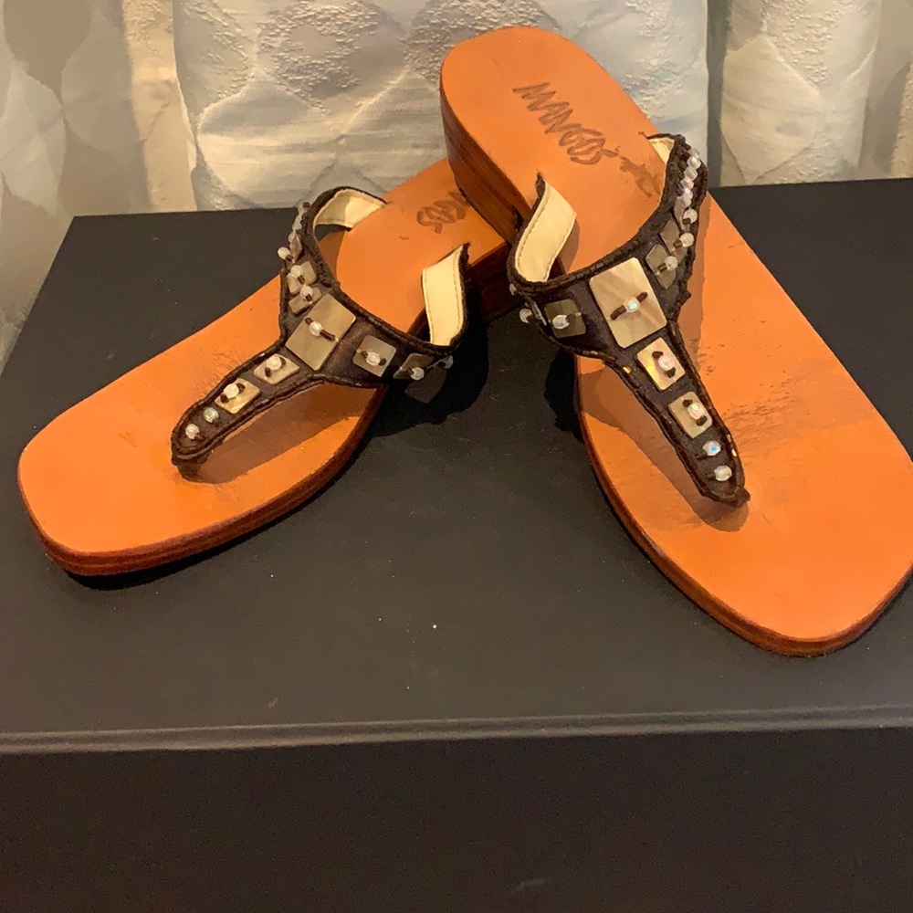Beaded Sandals size 6